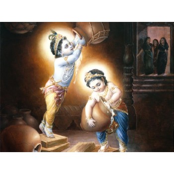 Krishna steals butter